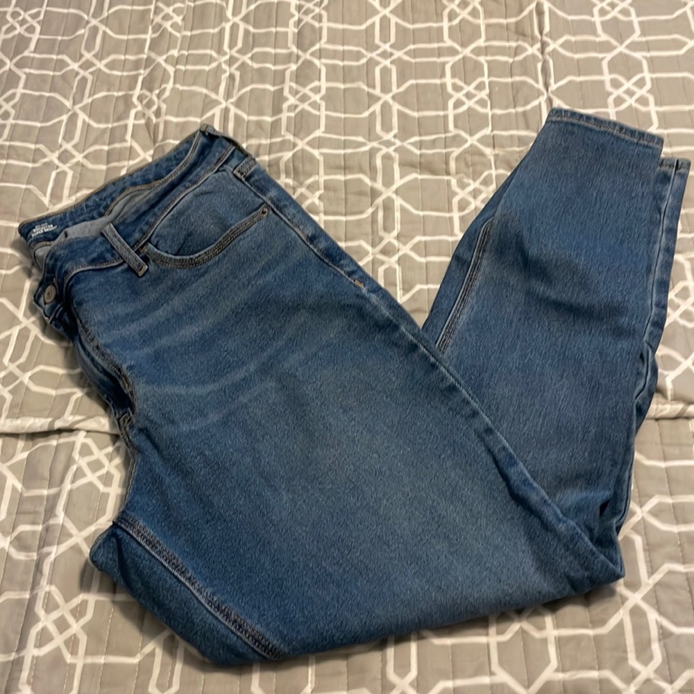 Old Navy mid-rise Rockstar super skinny jeans size 16